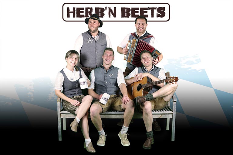 Gruppenfoto der Partyband HERB’N BEETS