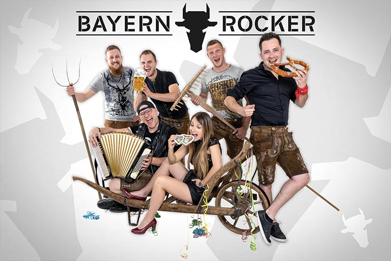 Gruppenfoto der Band BayernRocker